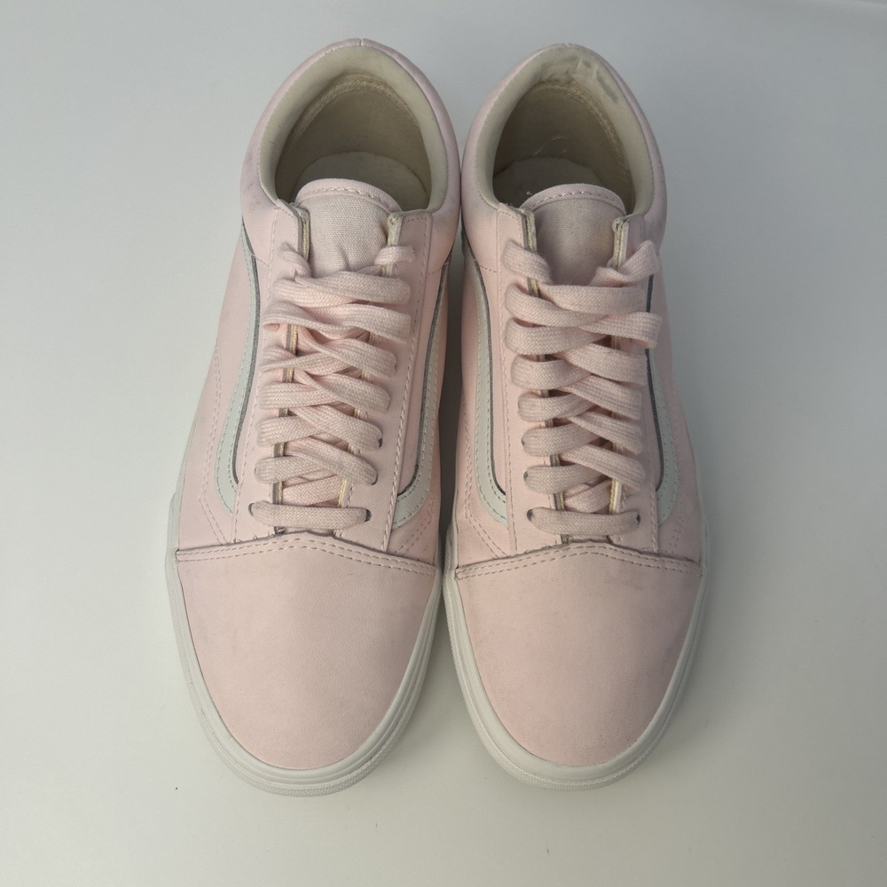 Vans Old Skool Vansbuck Heavenly Pink‎ Monochrome Sneakers - Women's Size 8.5 - Picture 5 of 9